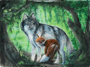 Волк, Лиса и волчьи ягоды