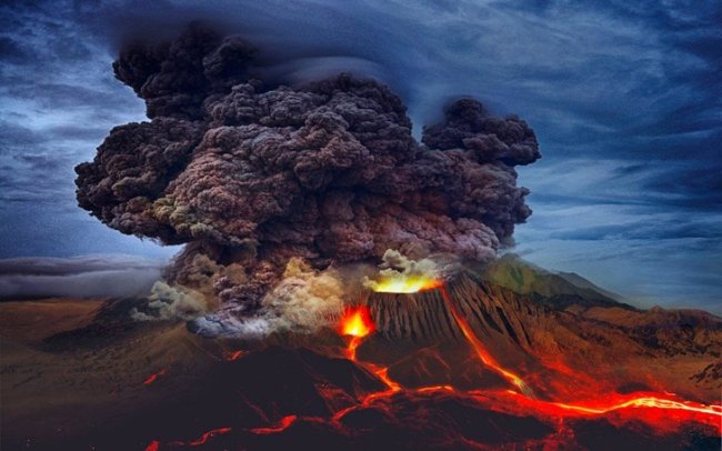 вулкан, супервулкан, извержение, магма, Йеллоустоун, Таупо