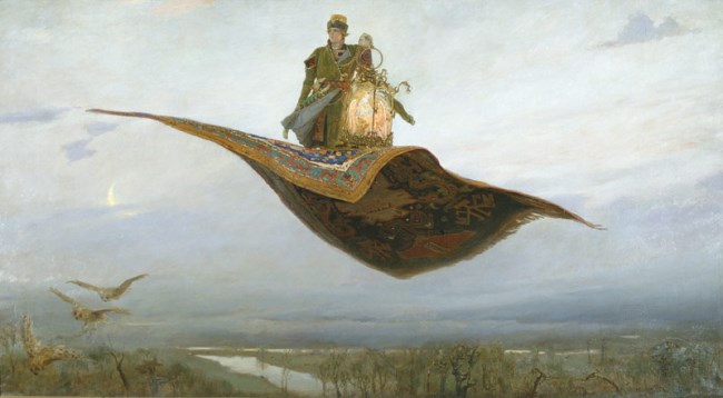 картина художника Васнецова – «Ковёр-самолёт»