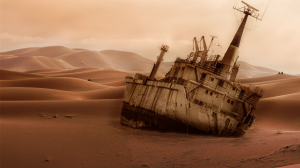 Загадочные корабли в пустыне
