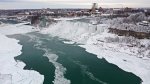 Ниагарский водопад  замёрз напрочь