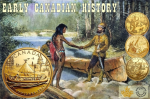 Монета о ранней канадской истории