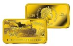 Современная золотая коллекционная монета - Золотой Хогвартс-экспресс