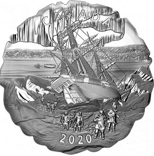 Монета в память о пропавшей экспедиции