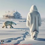 Незабываемая встреча полярника с белым медведем (реальная история) (из цикла "Одиночество")