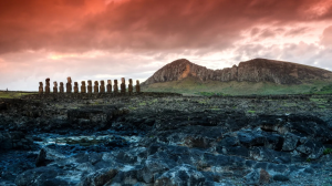 Знаменитые каменные статуи острова Пасхи 