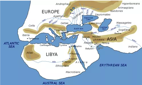 Карта мира Геродота
