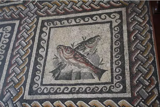 Рыба, Римская мозаика