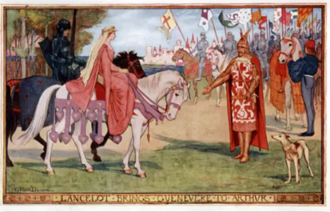 Ланселот приводит Гвиневру к Артуру