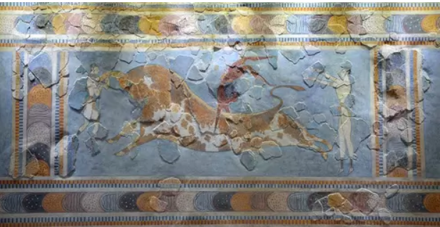 Минойский бык фреска