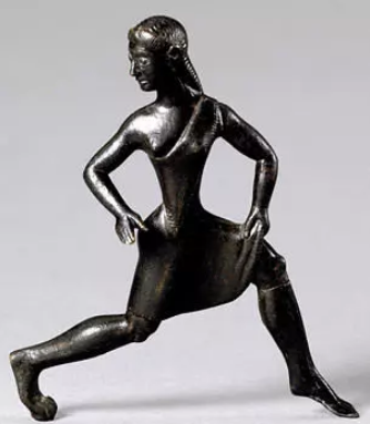 Спартанская женщина Бронзовая статуя