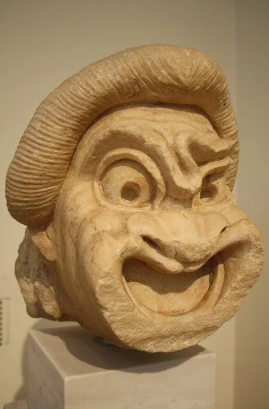 Греческая комедийная маска, II век до н.э.