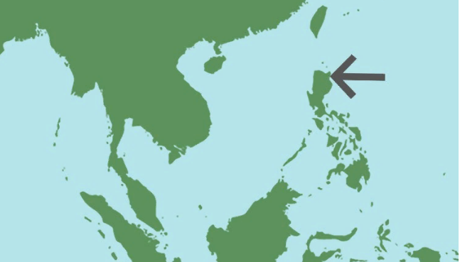 Карта Юго-Восточной Азии с указанием местоположения Лусона