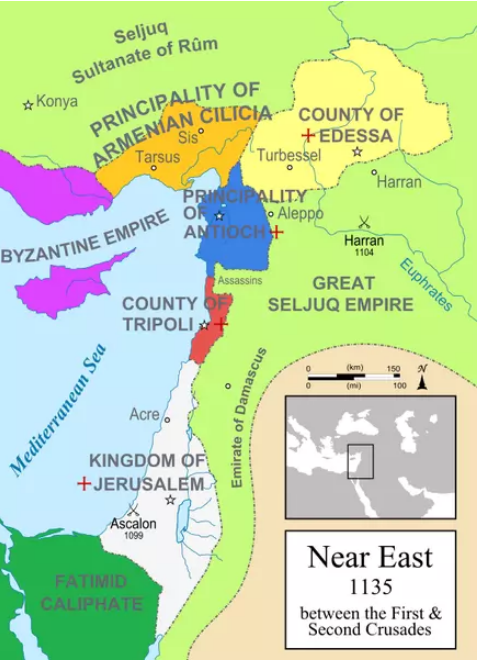 Ближний Восток в 1135 году