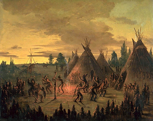 Военный танец индейцев сиу