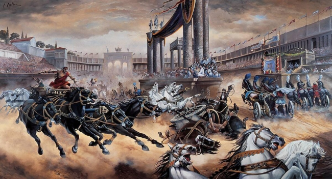 Гонки на колесницах: опасное и популярное развлечение Древнего Рима