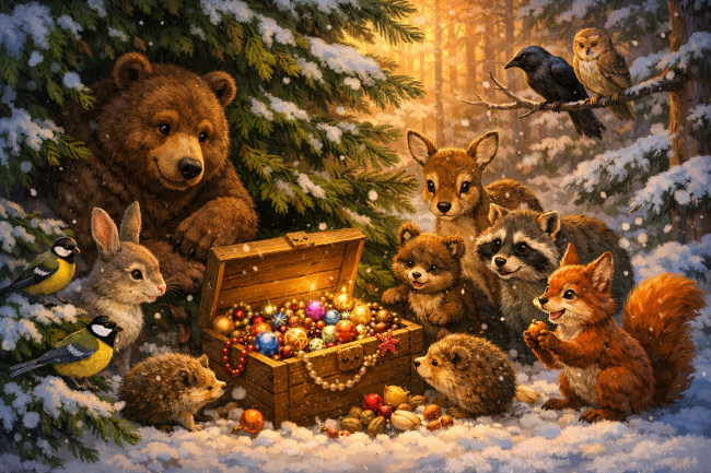 Сказка о том, как под елкой появились подарки