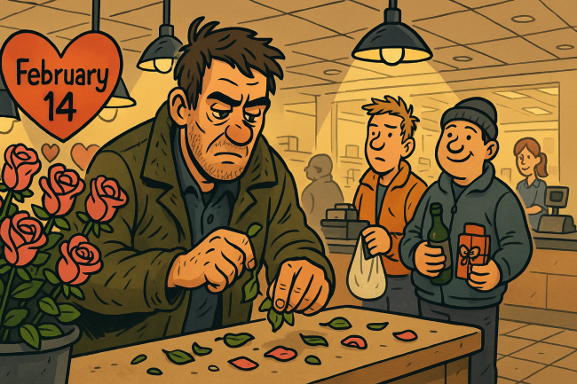 Цветы, конфеты и...