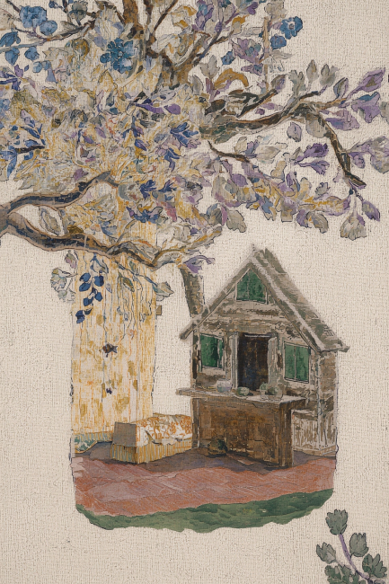 Серое основание семечки